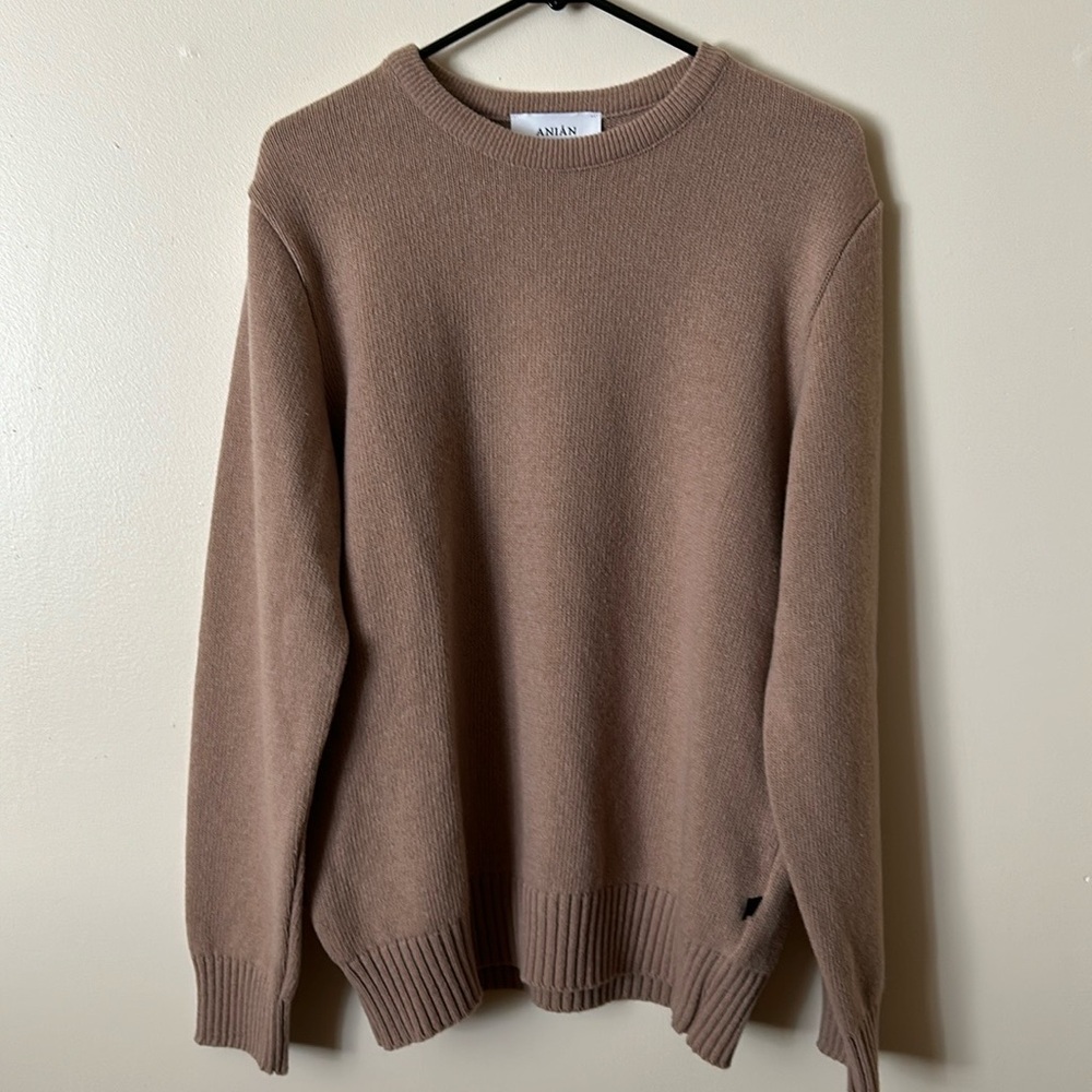 Anián Cashmino Crewneck in Quartz